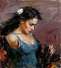 Andrew Atroshenko Canvas Paintings - Gypsy